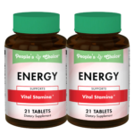 People’s Choice: Energy – Support Vital Stamina (2 Bottles, 21 Tablets Each)