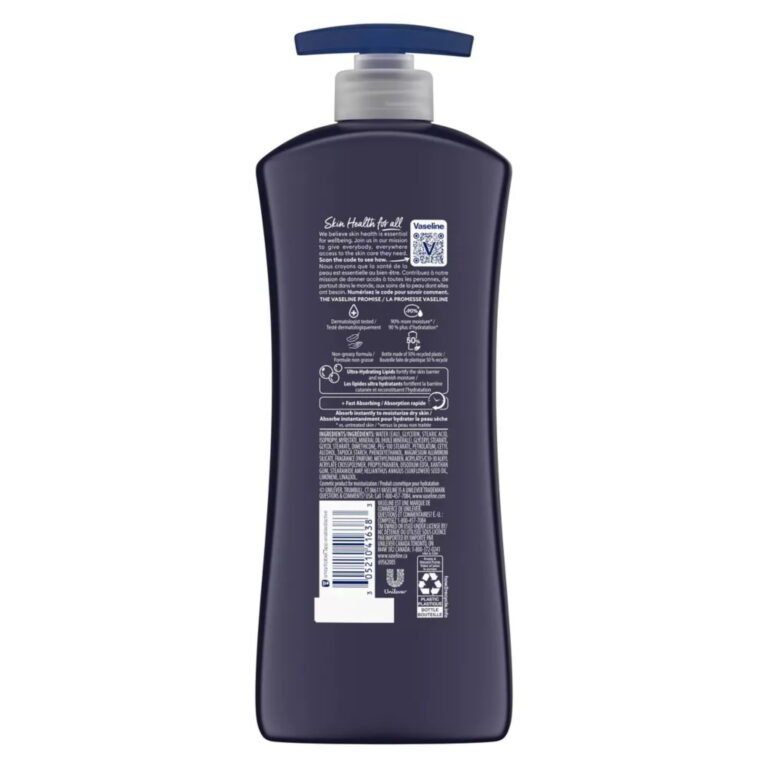 Vaseline Men Fast Absorbing Non Greasy Body Face and Hand Lotion All Skin, 20.3 oz Each (Pack of 2) - Image 3