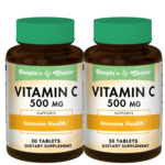 People’s Choice: Vitamin C 500 mg – Boost Your Immune Health (2 Bottles, 30 Tablets Each)