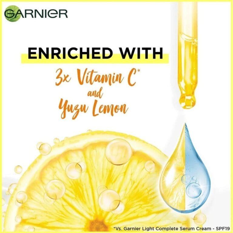 Garnier Skin Naturals Bright Complete Vitamin C Serum Cream with UV, 50ml - Brightens Skin & Fades Dark Spots, Pack of 2 - Image 5