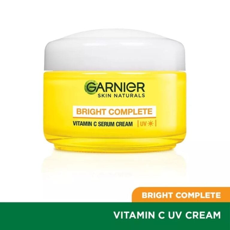 Garnier Skin Naturals Bright Complete Vitamin C Serum Cream with UV, 50ml - Brightens Skin & Fades Dark Spots, Pack of 2 - Image 2