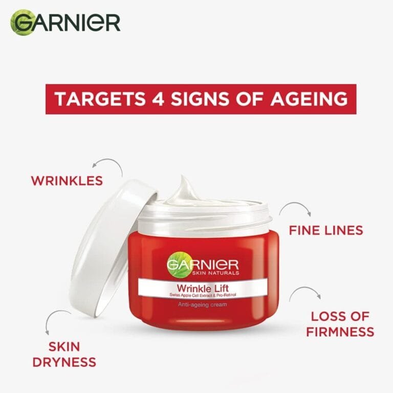 Garnier Skin Naturals Wrinkle Lift Anti-Ageing Cream, 50ml - Reduces Wrinkles & Fine Lines, Pack of 2 - Image 5