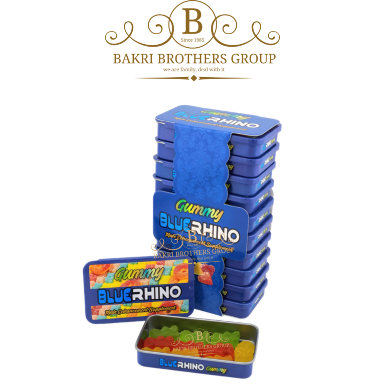 Blue Rhino Gummy Male Enhancement Supplement Box,10 Gummies per Box, Halal & Non GMO - Image 1