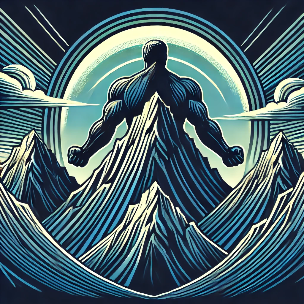 DALL·E 2025-01-15 18.51.35 - Graphic image of mountains, symbolizing endurance and strength. This image is ideal for a male enhancement product page, emphasizing the themes of ove