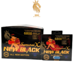 Samurai X New Black 6800 male enhancement capsules all natural herbal formula for time size stamina performance support up to 5 days