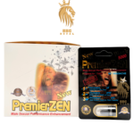 PremierZEN Black 5000 male enhancement capsules extreme formula 24 pills for time size stamina performance support
