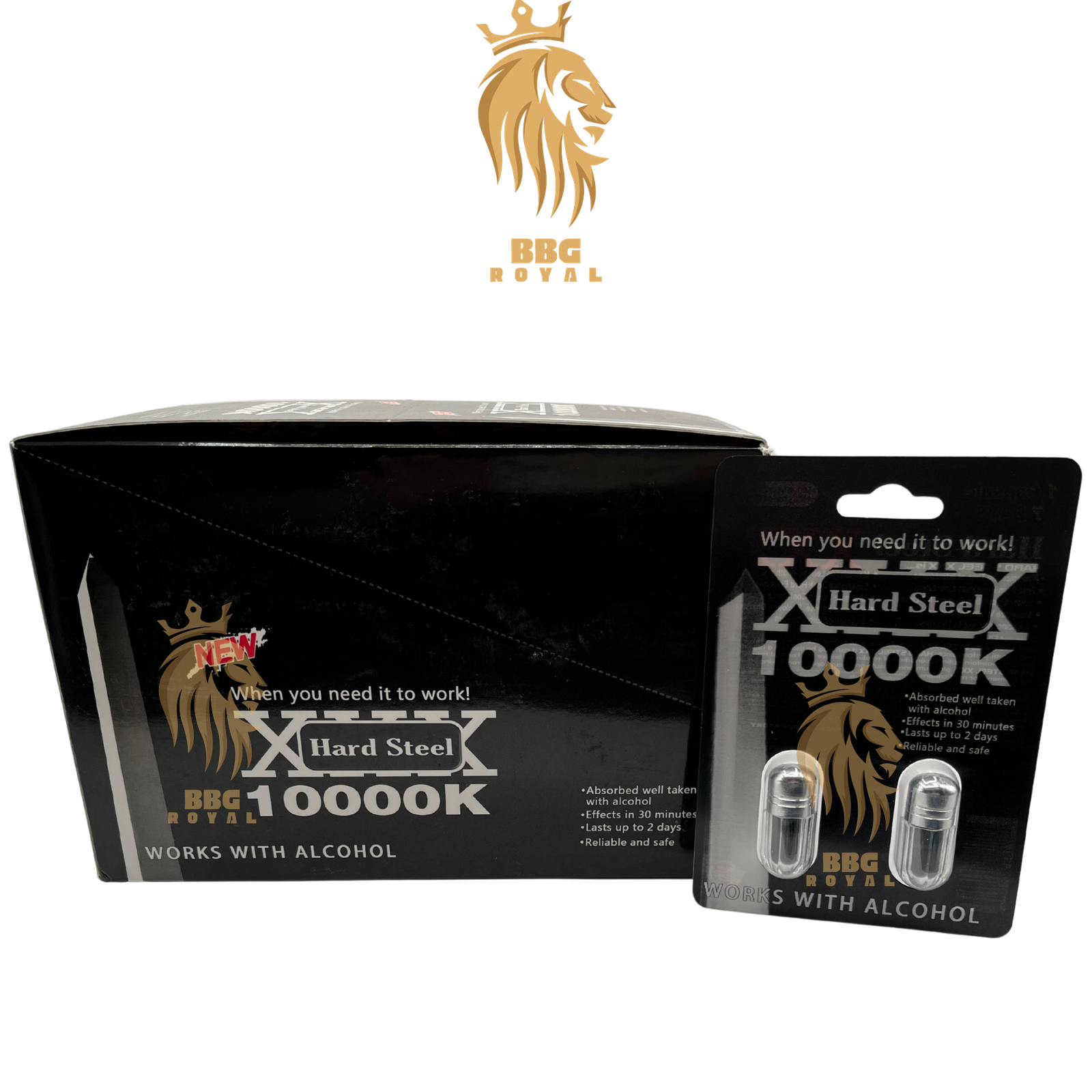 OK (42) Hard Steel Twin Pack - Male Enhancement Capsules