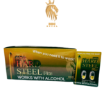 Hard Steel Gold Plus male enhancement capsules twin pack fast acting alcohol compatible long lasting performance support