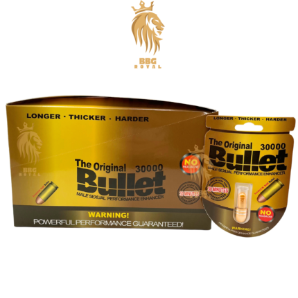 The Original Bullet 30000 male enhancement capsules extra strength formula for stamina size performance support