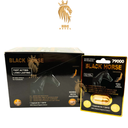 Black Horse 790K Single Pills , Halal, 1 Capsule for 9 Days