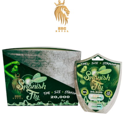 Spanish Fly 20000K male enhancement capsules twin pack formula for time size stamina performance support 14 day formula