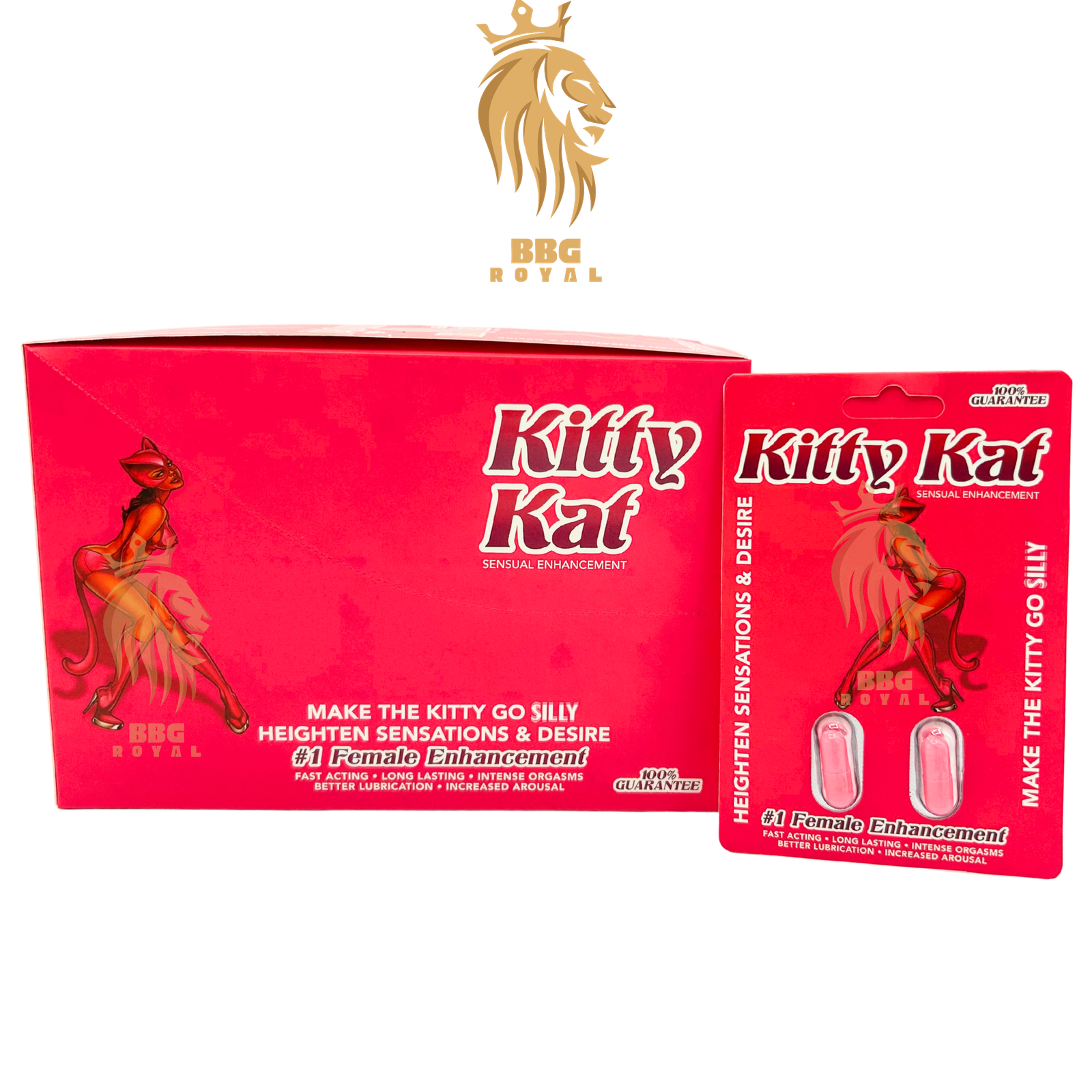 OK (70) Kitty Kat female sensual enhancement capsules for women libido mood pleasure wellness support