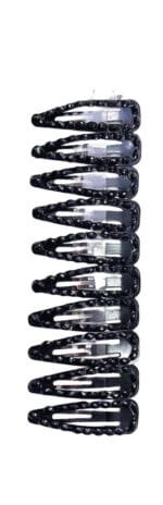 Black Rhinestone Hair Clip Set of 64 pcs - Image 2