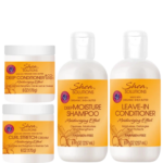 Shea Solutions Deal |Deep Moisture Shampoo + Leave-In Conditioner + Deep Conditioner + Curl Stretch Cream |4 Pcs per Pack