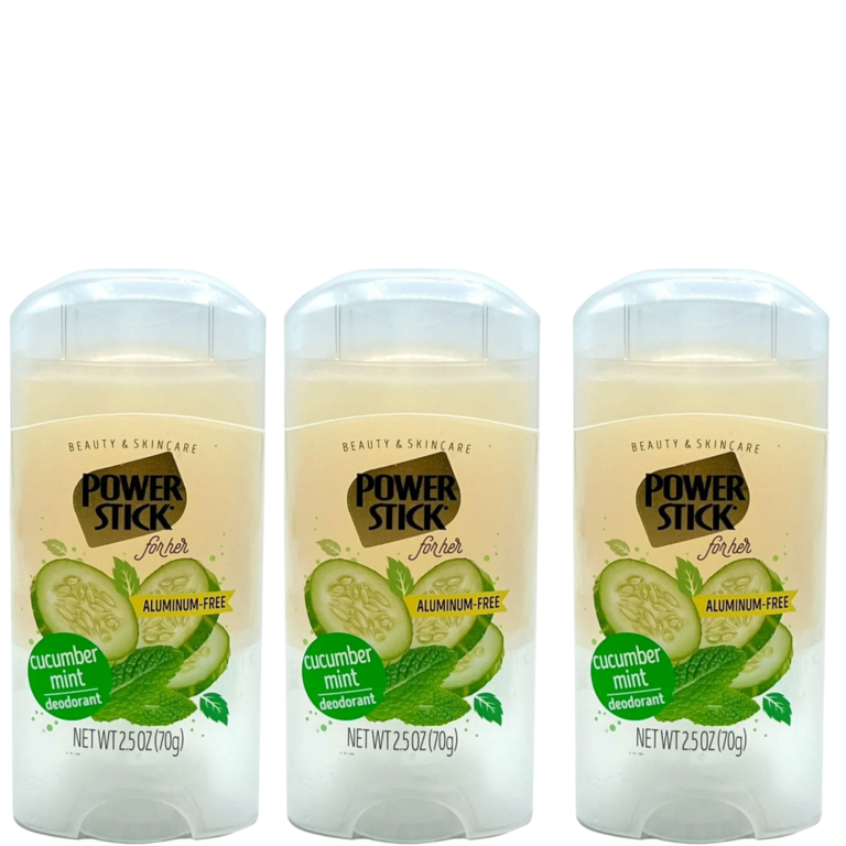 Power Stick, Aluminum-Free, Cucumber Mint Deodorant (Pack of 3) - Image 1