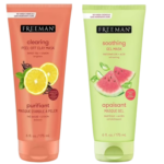 Freeman Peel-Away Clay Mask & Soothing Gel Mask, Sweet Tea & Lemon + Watermelon & Aloe, 6 oz Each, Pack of 2