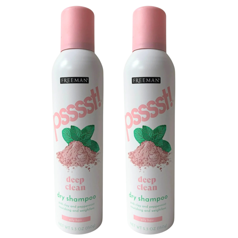 Freeman Beauty Psssst! Deep Clean Dry Shampoo For Oily Hair, 1.76 oz |2 Travel Size Bottles - Image 1