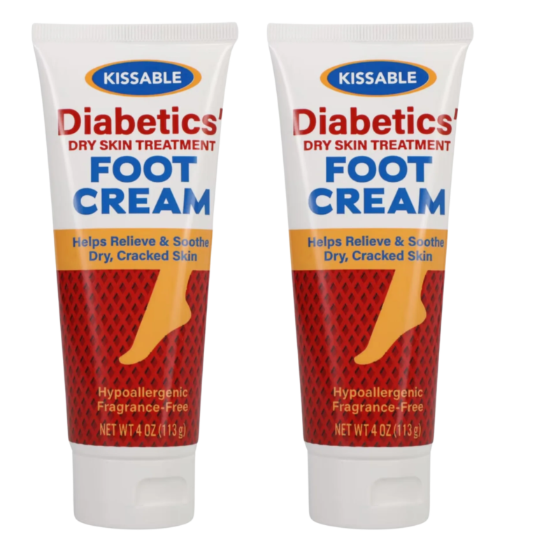 Kissable Diabetics Foot Cream, 4 oz Each, Pack of 2 - Image 1