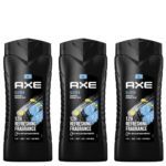 Axe Alaska 3 In 1 Body, Face & Hair Wash For Men, 400 ml, Pack of 3