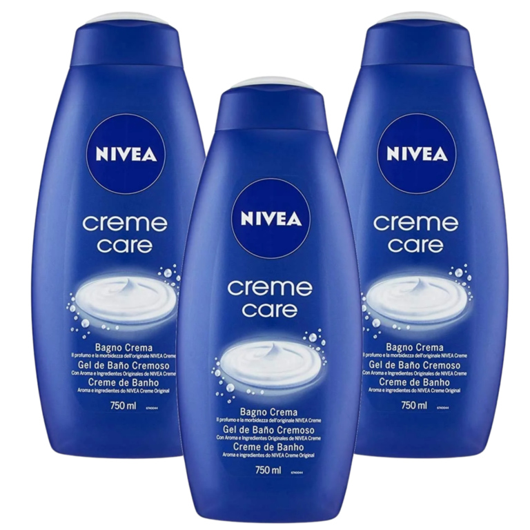 Nivea Creme Care Bath Cream Body Wash, 25.36 oz (Pack of 3) - Image 1