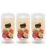 Power Stick Aluminum-Free Peony Coconut Deodorant for Women, Pack of 3