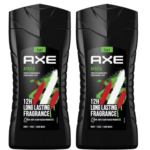 Axe Men's Africa Mandarin and Sandalwood Scent 3 In 1 Body, Face and Hair Wash 400 ml, Pack of 2
