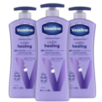 Vaseline Intensive Care Calm BDF6 Healing Body Lotion for Dry Skin, Ultra-Hydrating Lipids and Lavender Extract, 20.3 oz Each (3 count)