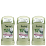 Suave Rosemary + Mint deodorant for women, solid stick, 1.2 oz each (pack of 3)
