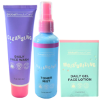 Global Beauty Care Daily Skincare Set - Cleanse, Balance & Moisturize , Pack Of 3