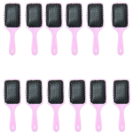 Rectangle Hair Brush |For Women |Air Cushion Comb, For All Hair Types |Pink |12 Pcs per Pack
