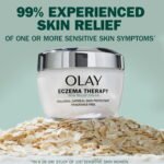 Olay Sensitive Soothing Moisturizer & Eczema Therapy Skin Relief Cream Duo - Colloidal Oatmeal, Fragrance-Free, Dermatologist Approved - Image 8