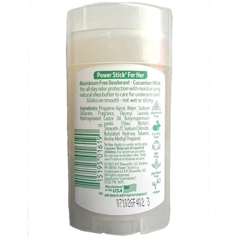 Power Stick, Aluminum-Free, Cucumber Mint Deodorant (Pack of 3) - Image 2