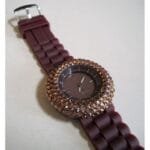BBG Women's Watch with Golden Lining, Brown Color, 1 Pc per Pack - Image 2