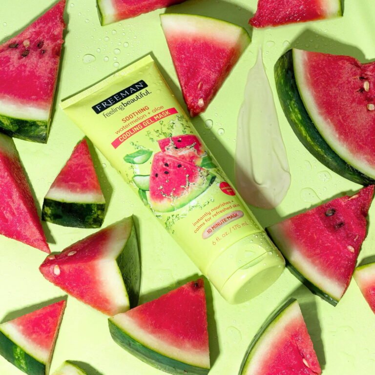 Freeman Peel-Away Clay Mask & Soothing Gel Mask, Sweet Tea & Lemon + Watermelon & Aloe, 6 oz Each, Pack of 2 - Image 5