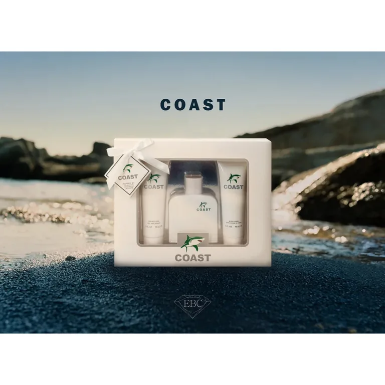 EBC Perfume Coast White Perfume Set, Perfume, Shower Gel & Body Lotion, For Men - Image 2