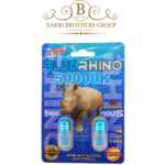 Blue Rhino 50000K Male Enhancement Supplement – Twin Pack Formula – Extreme Time, Size & Stamina Boost