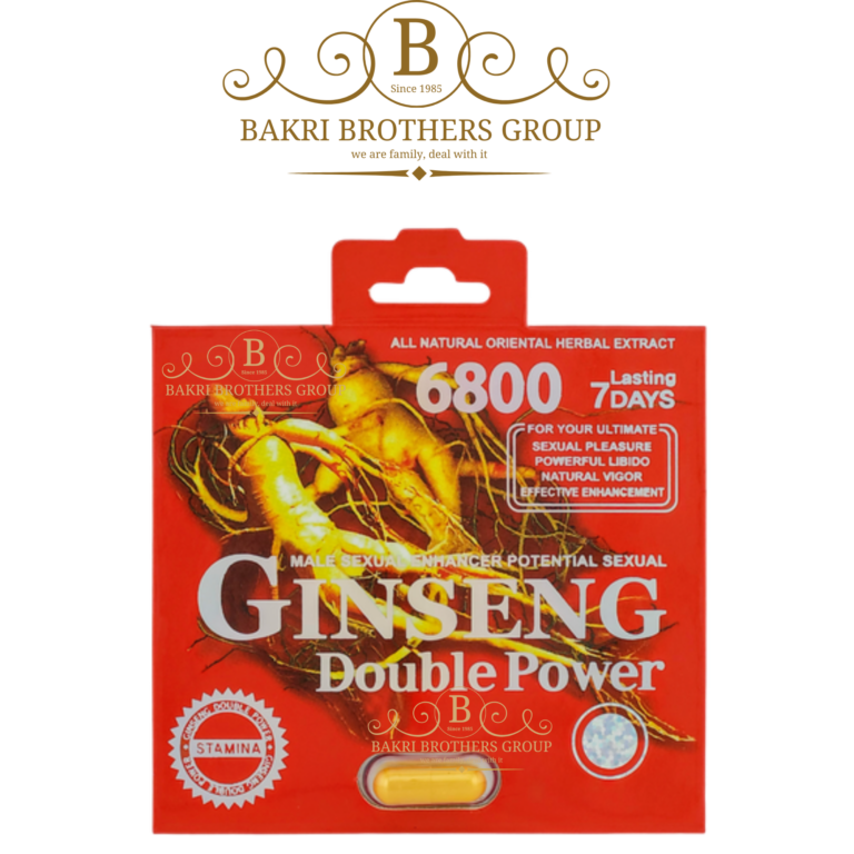 Ginseng Double Power 6800 Male Enhancement Supplement – All-Natural Herbal Extract – Lasts Up to 7 Days - Image 1