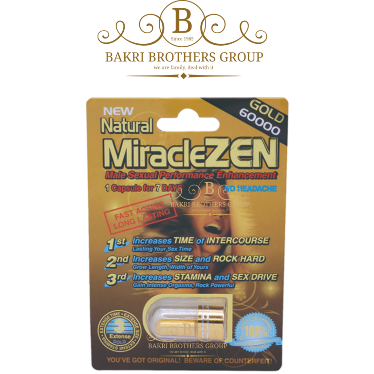 MiracleZEN Gold 60000 Male Enhancement Supplement – Fast-Acting, Long-Lasting Formula – Boost Time, Size & Stamina - Image 1