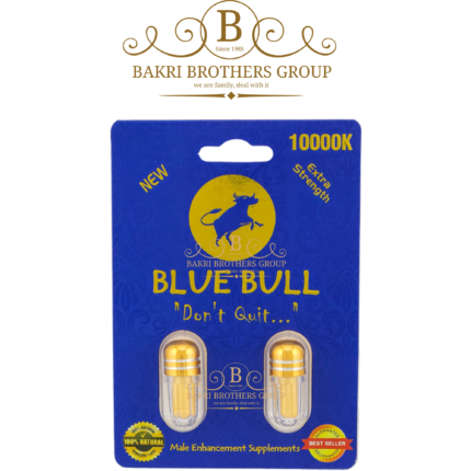 Blue Bull 10000K Male Enhancement Supplement – Extra Strength Double Shot – Boost Time, Size & Stamina