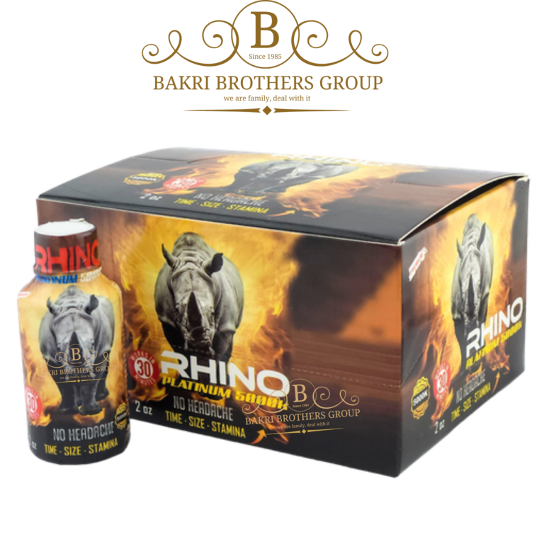 Rhino Platinum 5000 Male Enhancement Shot – Ultimate Stamina, Size & Time Boost (12 Bottles, 2oz Each) – No Headache Formula - Image 1