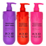 Liquid Kiss 3-Pack Fragrance Body Wash Set, Cleansing, Brightening & Hydrating, 16.9 fl oz Each