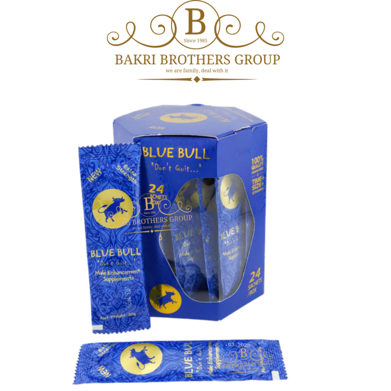 Blue Bull Hexagon Male Enhancement Honey - 24 Sachets (20g Each) - Image 1