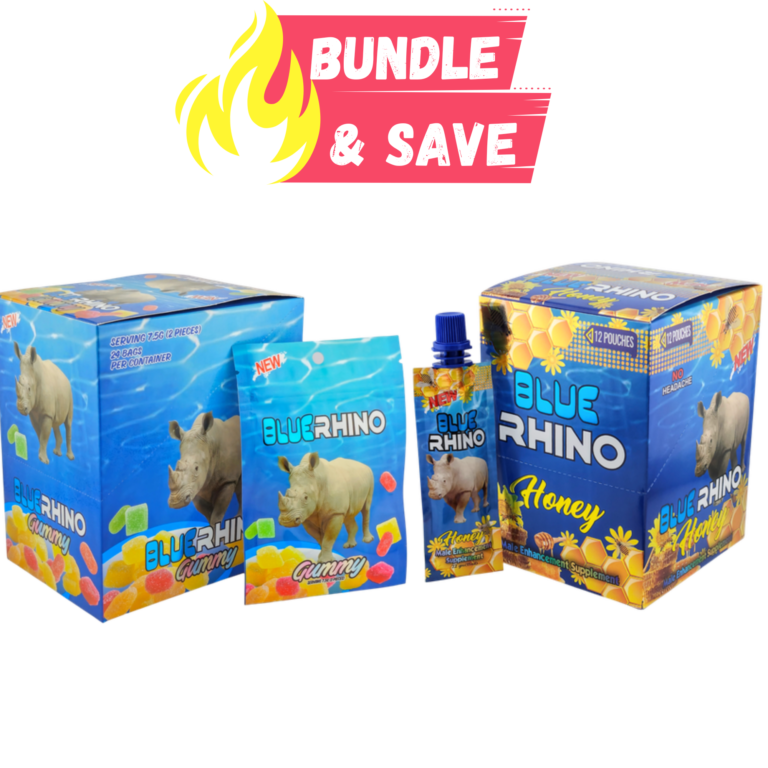 Blue Rhino Honey and Blue Rhino Gummies - Premium Energy and Stamina Boost - Image 1