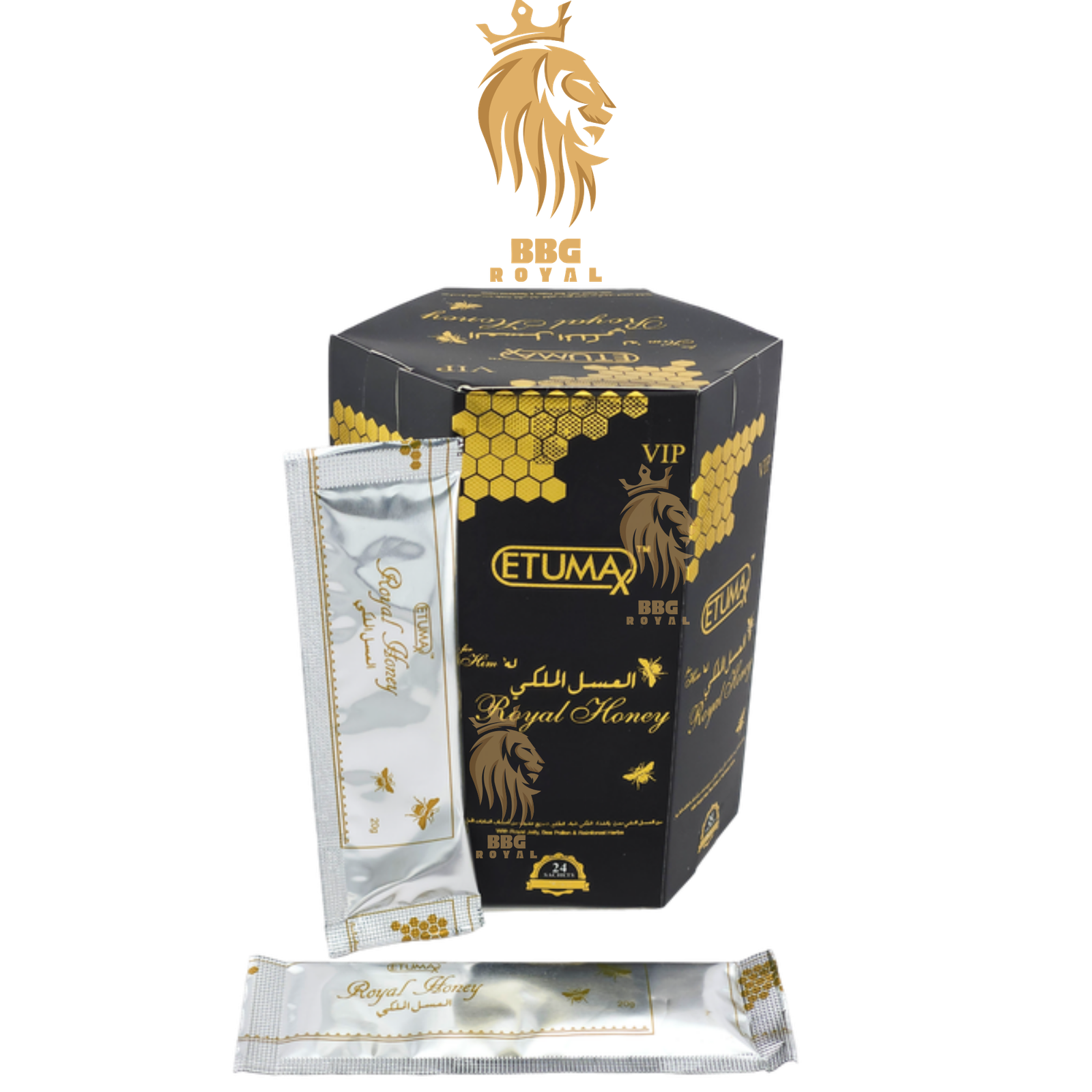 ✅ (18) ETUMAX Royal Honey For Him, Pack of 24 Sachets (20g Each) - Image 1