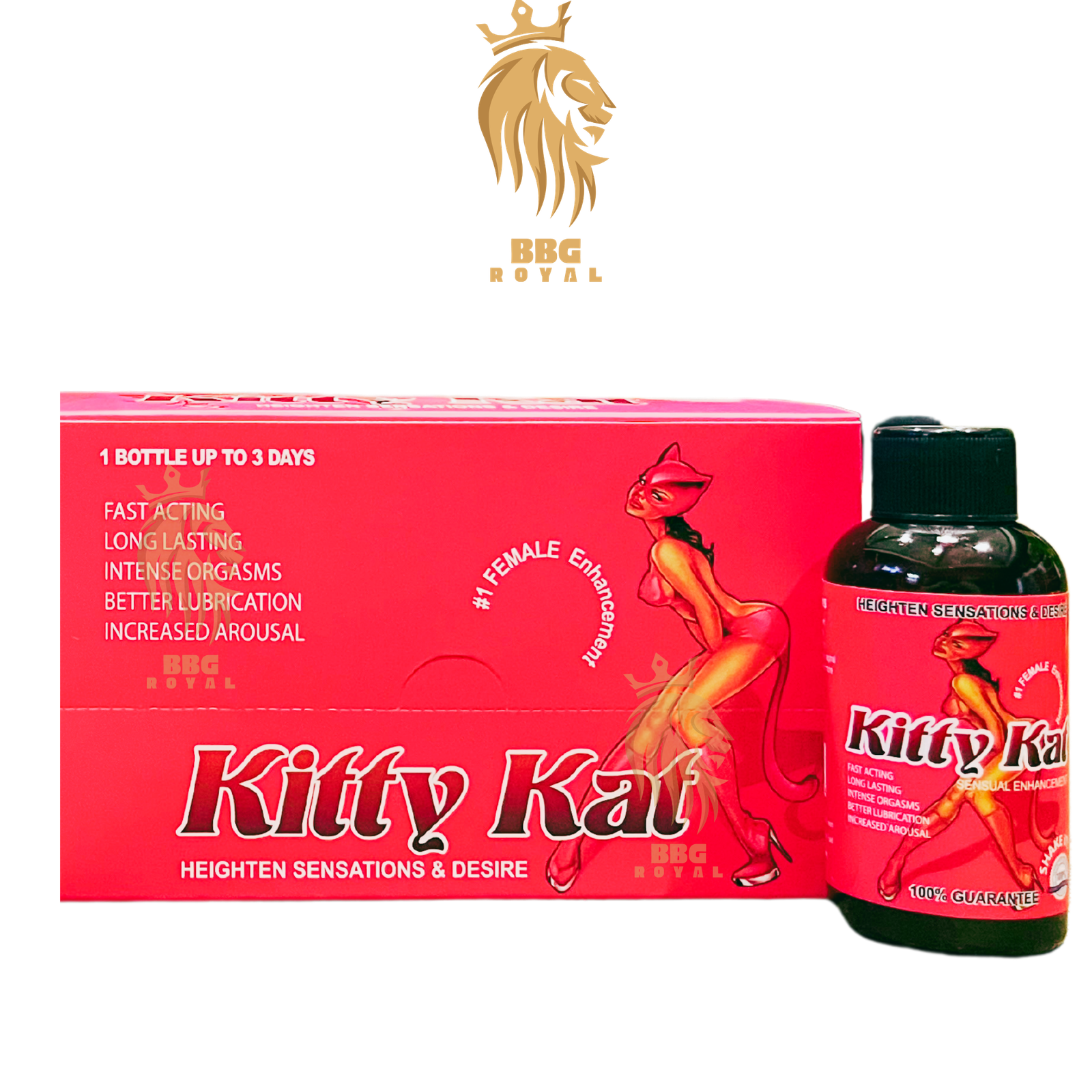✅ (2) kitty Kat Honey Shots For Her, Pack of 12 Bottles - Image 1