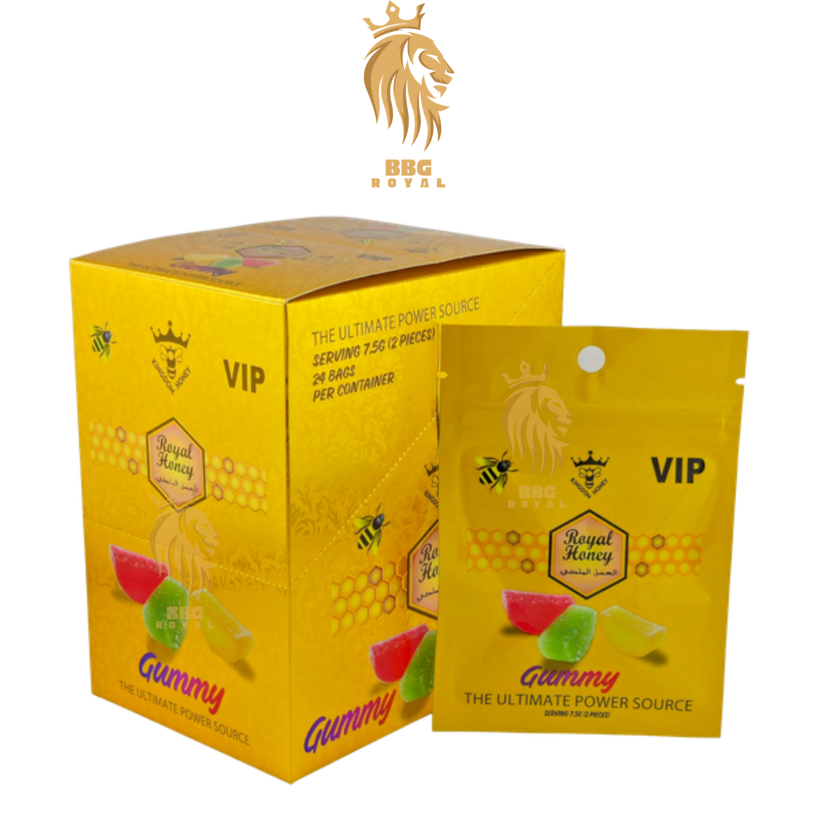 ✅ (59) Royal Honey VIP Gummy Male Enhancement Supplement - 24 Bags (2 Gummies Per Bag) - Image 1