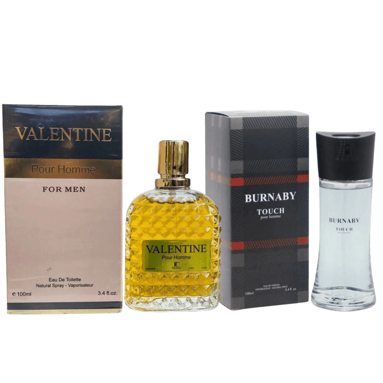 Valentine Pour Homme & Burnaby Touch Eau De Parfum Set - 100ml Each (3.4 fl. oz.) - Image 1