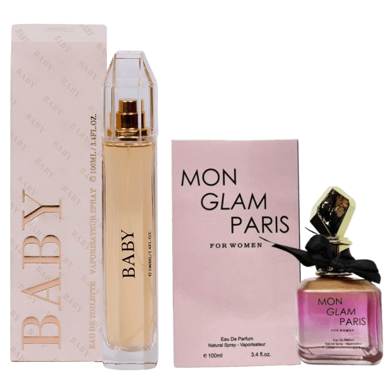 Baby & Mon Glam Paris Eau De Parfum Set - 100ml Each (3.4 fl. oz.) - Image 1