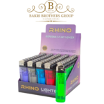 Rhino Disposable Flint Lighters - Stand of 50