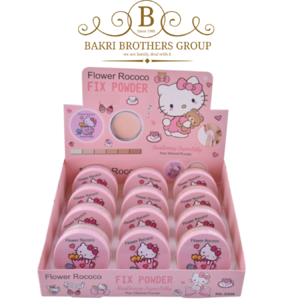 Hello Kitty Flower Rococo Fix Powder kawaii face setting powder makeup